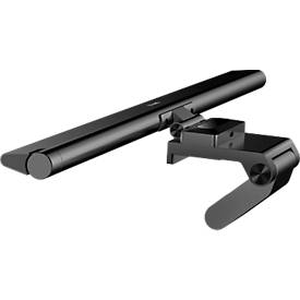 LED Notebookleuchte UNILUX VISIOLIGHT, für Monitore mit Stärke 5- 30 mm, 5 W, 500 lm, 3000-5000 K, dimmbar, um 120° schwenkbar, USB, Klemmfuß, schwarz