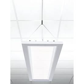 LED-Pendelleuchte Dotlux OFFICE, Leistung 54 W, 5670 lm, 3000-5500 K, 3-stufig dimmbar, signalweiß RAL 9003