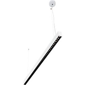 LED-Pendelleuchte Dotlux STYLFREE, Leistung 50 W, 6500 lm, 4000 K, bildschirmarbeitsplatzfähig, Aluminium, weiß