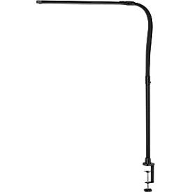 LED-Schreibtischleuchte 905-11, Schwarz, 20 W, 2.200 lm, stufenlos dimmbar, 5 Farbtemperaturen (3.000-6.500 K), CRI 80, mit Klemme, flexibler Leuchtarm, 30.000 h Lebensdauer