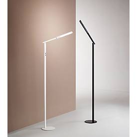 LED-Stehlampe Ideal, 10 W, 770 lm, dimmbar, IP20, Ø 200 x H 1750 mm, Aluminium, weiß