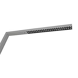 LED-Stehlampe Maul MAULsirius colour vario sensor, 80 W, 8750 lm, 3000-5500 K, direktes/indirektes Licht, stufenlos dimmbar, Aluminium & Stahl, silber