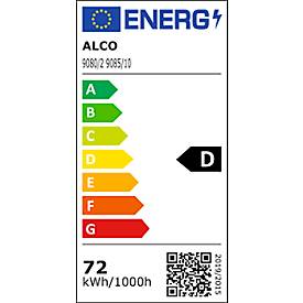 LED-Stehleuchte ALCO, weiß, Lichtfarbe Neutralweiß, 80W, dimmbar, mit Tageslicht- & Bewegungssensor