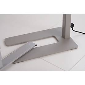 LED-Stehleuchte Butler, 80 W, 8800 lm, 4000 K, bildschirmarbeitsplatzfähig, direkt/indirekt leuchtend, stufenlos dimmbar, Bewegungssensor, weiß