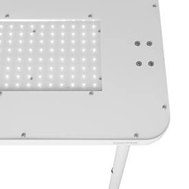 LED Stehleuchte Hansa-by-styro Capella, 80 W, 10400 lm, 4000 K, direktes/indirektes Licht, bildschirmarbeitsplatzfähig, dimmbar, weiß