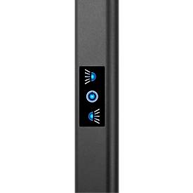 LED Stehleuchte Hansa Larimar, verstell- & drehbar, Energieeffizienzklasse E, 81 Lumen, 4000 K, H 1997 mm, schwarz