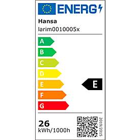 LED Stehleuchte Hansa Larimar, verstell- & drehbar, Energieeffizienzklasse E, 81 Lumen, 4000 K, H 1997 mm, schwarz