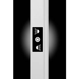 LED Stehleuchte Hansa Larimar, verstell- & drehbar, Energieeffizienzklasse E, 81 Lumen, 4000 K, H 1997 mm, weiß