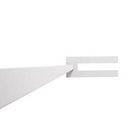 LED-Stehleuchte Linearo, Leistung 50 W, 5600 lm, 4000 K, bildschirmarbeitsplatzfähig, L 880 x B 100 x H 1852 mm, Aluminium & Stahl, weißalu RAL 9006