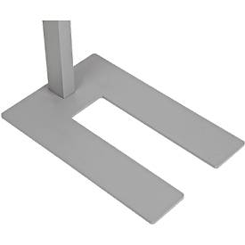LED-Stehleuchte MAULjuvis, dimmbar, Bewegungs- und Tageslichtsensor, weißaluminium RAL 9006