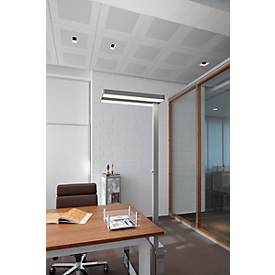 LED-Stehleuchte MAULjuvis, dimmbar, Bewegungs- und Tageslichtsensor, weißaluminium RAL 9006