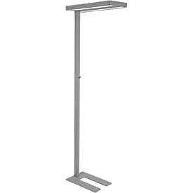 LED-Stehleuchte MAULjuvis, dimmbar, Bewegungs- und Tageslichtsensor, weißaluminium RAL 9006