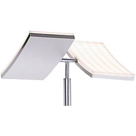 LED-Stehleuchte RUBEN, Stahl, Lichtfarbe Warmweiß, 11+4W, Fluterkopf dimmbar, Lesearm verstellbar