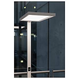 LED-Stehleuchte SLV Worklight, Touch-Dimmer, 7600 Lumen, 79 W, 200-240 V, PIR-Sensor, festverbaute LEDs, L 692 x B 310 x H 1950 mm, weiß