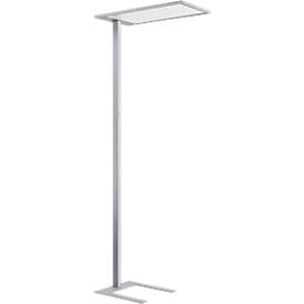 LED Stehleuchte Spittler SL720, inkl. Tageslichtsensor, indirekt/direkt leuchtend, 8940 lm, weiß-aluminium