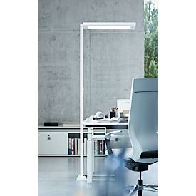 LED-Stehleuchte Waldmann LAVIGO, 112 W, 15250 lm, 4000 K, dimmbar, Multifunktionstaster, Bewegungs- & Tageslichtsensor, Direkt-/Indirektlicht, weiß