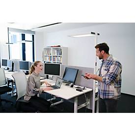LED-Stehleuchte Waldmann LAVIGO.core, 85 W, 12500 lm, 4000 K, dimmbar, Tageslicht-/Bewegungssensor, weiß