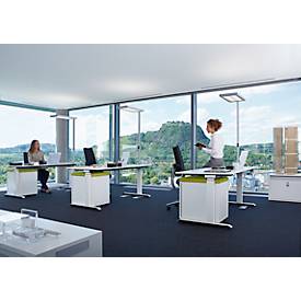 LED-Stehleuchte Waldmann LAVIGO.core, 85 W, 12500 lm, 4000 K, dimmbar, Tageslicht-/Bewegungssensor, weiß