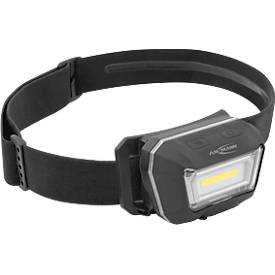 LED-Stirnlampe Ansmann HD280RS, 280 Lumen, 21 m Reichweite, 110 g, IP65, Gestensteuerung, flexibles Stirnband, L 78,4 × B 47,4 × H 45,9 mm, schwarz