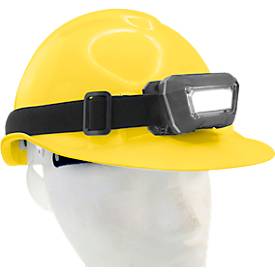 LED-Stirnlampe Ansmann HD280RS, 280 Lumen, 21 m Reichweite, 110 g, IP65, Gestensteuerung, flexibles Stirnband, L 78,4 × B 47,4 × H 45,9 mm, schwarz