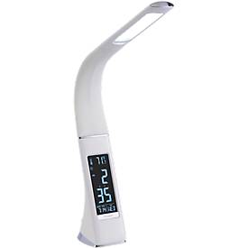 LED tafellamp Alex, met LED display, levensduur 35000 h, wit