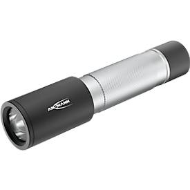 LED Taschenlampe Ansmann Daily Use 300B, inkl. 2× Baby C, 315 lm, 41 h, bis zu 172 m, L 166 x Ø 35 mm, Aluminiumgehäuse,