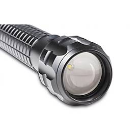 LED Taschenlampe Maul MAULkronos S, Leistung 3 W, 192 lm, bis 192 m, 3 bis 14 h, 3 Lichtstufen, IPX4, inkl. Batterien, Aluminium, schwarz