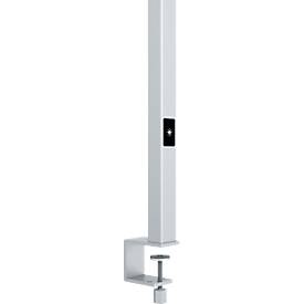 LED Tischklemmleuchte dotlux STUDIOButler Table, 80 W, 8800 lm, 4000 K, direkt/indirekt leuchtend, stufenlos dimmbar, Klemmweite 60 mm, Aluminium