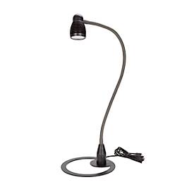 LED-Tischleuchte Bauer & Böcker Satelite, 4,5 W, 490 lm, 3000 K, dimmbar, neigbar, L 750 mm, Aluminium, schwarz-grau