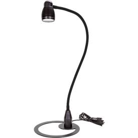 LED-Tischleuchte Bauer & Böcker Satelite, 4,5 W, 490 lm, 3000 K, dimmbar, neigbar, L 750 mm, Aluminium, schwarz-schwarz