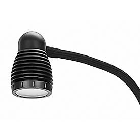 LED-Tischleuchte Bauer & Böcker Satelite, 4,5 W, 490 lm, 3000 K, dimmbar, neigbar, L 750 mm, Aluminium, schwarz-schwarz