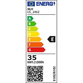 LED-Tischleuchte SLV Worklight, Touch-Dimmer, 7600 Lumen, 79 W, 200-240 V, PIR-Sensor, festverbaute LEDs, L 692 x B 310 x H 1200 mm, silber