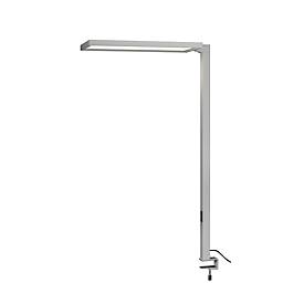 LED-Tischleuchte SLV Worklight, Touch-Dimmer, 7600 Lumen, 79 W, 200-240 V, PIR-Sensor, festverbaute LEDs, L 692 x B 310 x H 1200 mm, silber