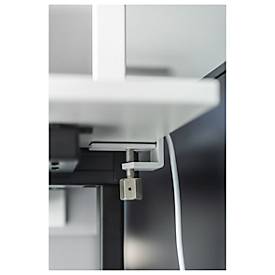 LED-Tischleuchte SLV Worklight, Touch-Dimmer, 7600 Lumen, 79 W, 200-240 V, PIR-Sensor, festverbaute LEDs, L 692 x B 310 x H 1200 mm, weiß