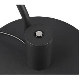 LED-Tischleuchte Trio Manduro, 6 W, 560 lm, 2700-6500 K, dimmbar, höhenverstellbar, neigbar, B 580 x H 640 mm, Metall und Acryl, schwarz
