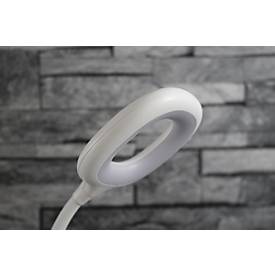 LED-Tischleuchte UNILUX GALY 1800, ideal für das Home Office, Leistung 2 W, 200 lm, 3600 K, Touchdimmer, neigbar, Akkubetrieb, mit USB-Kabel, weiß