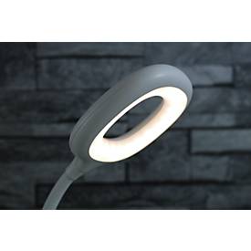 LED-Tischleuchte UNILUX GALY 1800, ideal für das Home Office, Leistung 2 W, 200 lm, 3600 K, Touchdimmer, neigbar, Akkubetrieb, mit USB-Kabel, weiß