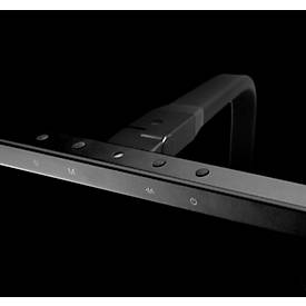 LED-Tischleuchte UNILUX Strata, 19 W, 2046 lm, 3000-6500 K, dimm- & schwenkbar, schwarz