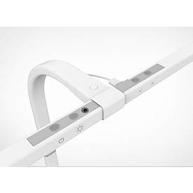 LED-Tischleuchte UNILUX Strata, 19 W, 2046 lm, 3000-6500 K, dimm- & schwenkbar, weiß