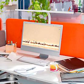 LED-Tischleuchte UNILUX Strata, 19 W, 2046 lm, 3000-6500 K, dimm- & schwenkbar, weiß