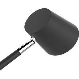 LED-Tischleuchte UNILUX VICKY, 9 W, 900 lm, 3000 K, 3 Leuchtstärken, dimmbar, USB-Ladefunktion, Buchenholz & Stahl, schwarz-buche