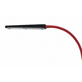 LED-Tischleute Bauer & Böcker Comet, 10 W, 960 lm, 2700-5500 K, dimmbar, neigbar, Gestensteuerung, L 750 mm, Aluminium, schwarz-rot