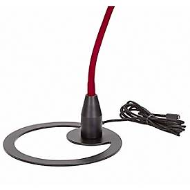 LED-Tischleute Bauer & Böcker Comet, 10 W, 960 lm, 2700-5500 K, dimmbar, neigbar, Gestensteuerung, L 750 mm, Aluminium, schwarz-rot