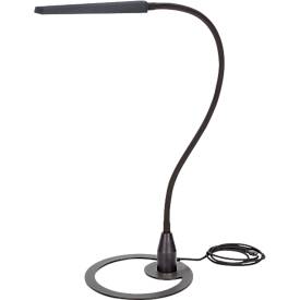 LED-Tischleute Bauer & Böcker Comet, 10 W, 960 lm, 2700-5500 K, dimmbar, neigbar, Gestensteuerung, L 750 mm, Aluminium, schwarz-schwarz