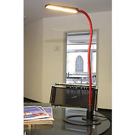 LED-Tischleute Bauer & Böcker Comet, 10 W, 960 lm, 2700-5500 K, dimmbar, neigbar, Gestensteuerung, L 750 mm, Aluminium, schwarz-schwarz