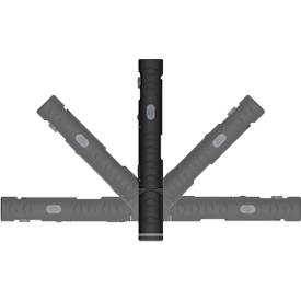 LED-Werkstattleuchte Ansmann WL1000R, 1000 lm (Hauptleuchte), 180 lm (Knopfleuchte), bis zu 46 h, B 57,5 × T 37,5 × H 256 mm, Kunststoff, schwarz