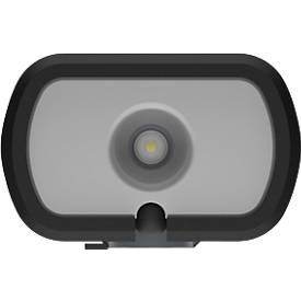 LED-Werkstattleuchte Ansmann WL1000R, 1000 lm (Hauptleuchte), 180 lm (Knopfleuchte), bis zu 46 h, B 57,5 × T 37,5 × H 256 mm, Kunststoff, schwarz