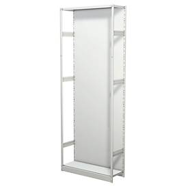 Leerregal PROGRESS 500 T, Grundfeld, mit Rückwand, H 2600 x B 960 x T 340 mm