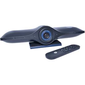 Legamaster AGORA video soundbar, 4K UHD, 3840 x 2160 px, 8,3 MP camera, AI-zoom, 4 microfoons, 2 luidsprekers, Bluetooth/USB, afstandsbediening, zwart