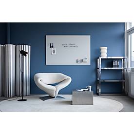 Legamaster Glasboard, mit 2 Magneten & 1 Glasboard Marker, B 1500 x T 4,4 x H 1000 mm, gehärtetes Sicherheitsglas, matt, chilly lake